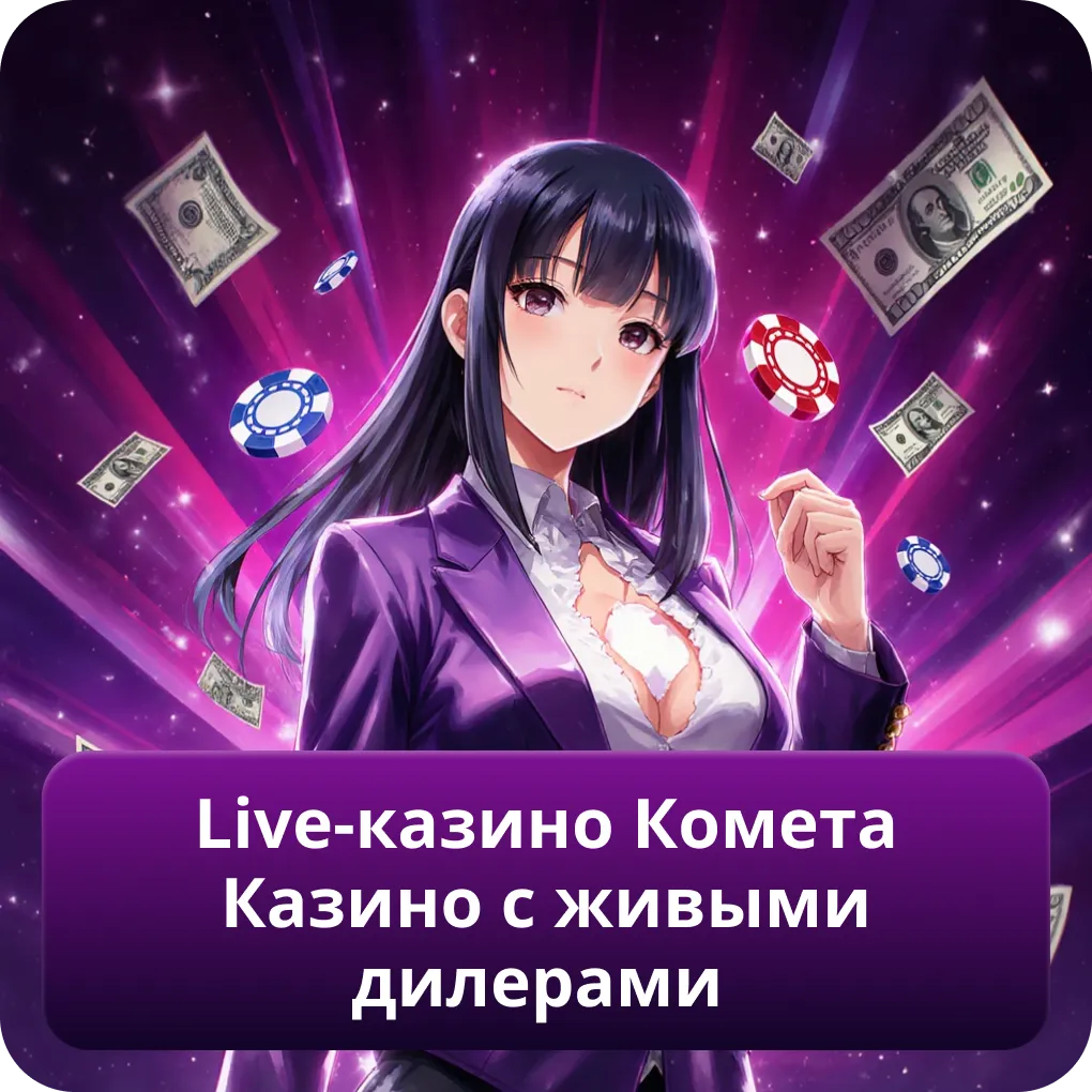 Live-казино Комета Казино с живыми дилерами